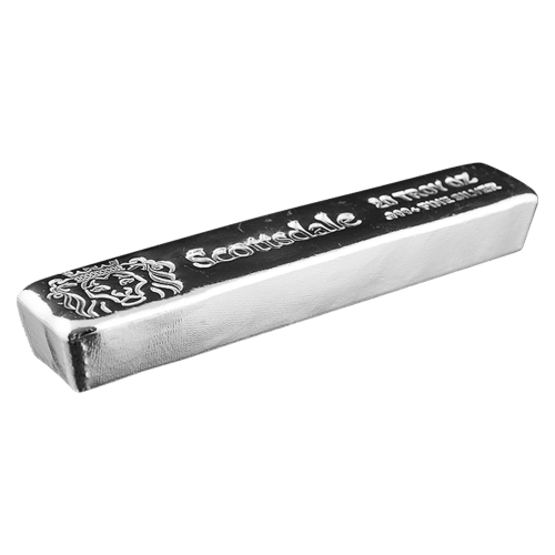 20オンス スコッツデール ミント キャスト シルバー バー 20 oz Cast Silver Bar | Scottsdale Mint | Silver Gold Bull US