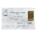 Lingot 1 once d'or Dos vierge avec certificat | Johnson Matthey