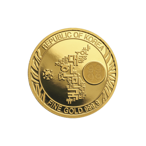1/4 oz 2017 South Korean Tiger Gold Round | KOMSCO