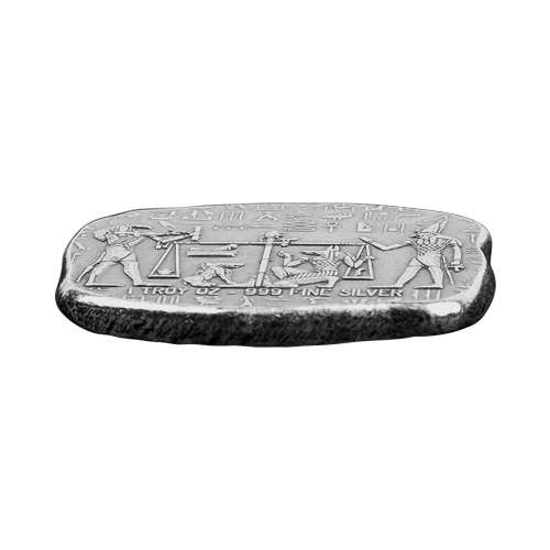 1 oz Egyptian Relic Series: Anubis Jackal Silver Bar | Monarch Precious Metals