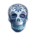 2 oz Hand Poured Marigold Silver Skull | Monarch Precious Metals