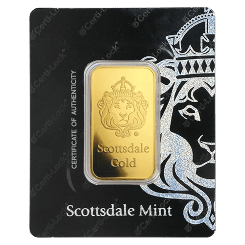 1 oz Gold Bar | Scottsdale Mint