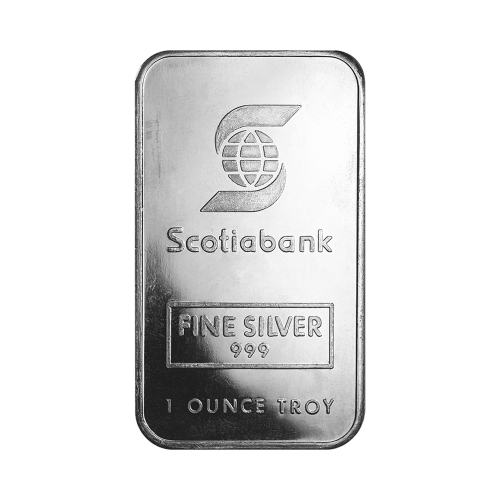 1 oz Scotiabank Silver Bar | Johnson Matthey | Silver Gold Bull Canada