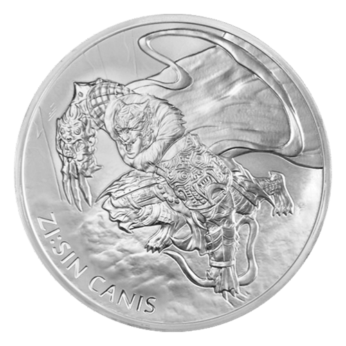 1 oz 2018 Zi Sin Canis Silver Round