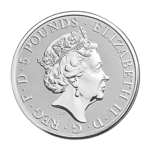 Pièce 2 onces d'argent Les Bêtes de la Reine Faucon des Plantagenêt 2019 | La Monnaie royale