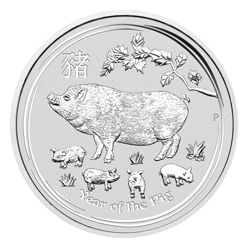1 oz 2019 Lunar Year of the Pig Silver Coin | Perth Mint