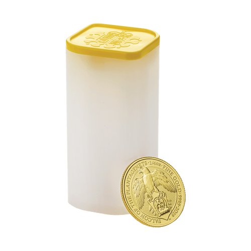 1/4 oz 2019 Queen's Beasts Falcon of the Plantagenets Gold Coin | The Royal Mint