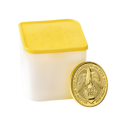 1 oz 2019 Queen's Beasts Falcon of the Plantagenets Gold Coin | The Royal Mint