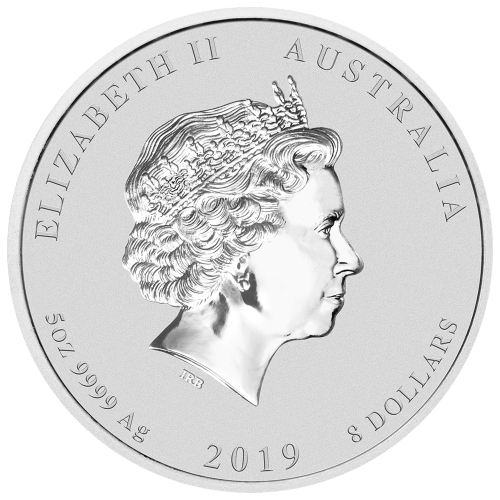 Pièce 5 onces d'argent Lunaire Année du Cochon 2019 | Monnaie de Perth