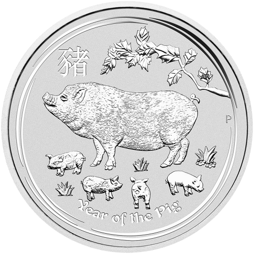 1 kilo 2019 Lunar Year of the Pig Silver Coin | Perth Mint