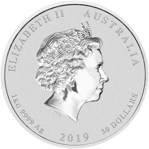 1 kilo 2019 Lunar Year of the Pig Silver Coin | Perth Mint