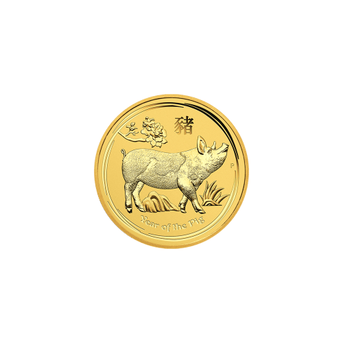 1/10 oz 2019 Lunar Year of the Pig Gold Coin | Perth Mint