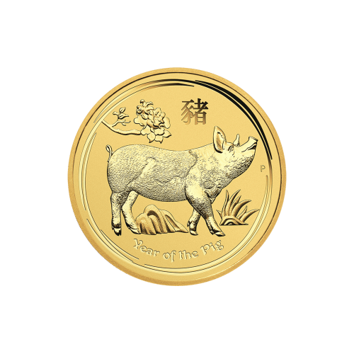 1/4 oz 2019 Lunar Year of the Pig Gold Coin | Perth Mint