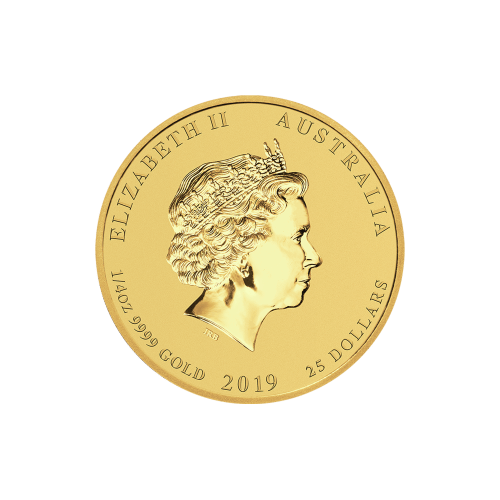 1/4 oz 2019 Lunar Year of the Pig Gold Coin | Perth Mint