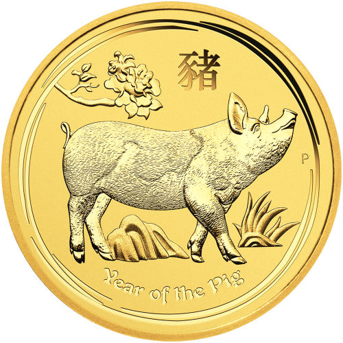 2 oz 2019 Lunar Year of the Pig Gold Coin | Perth Mint