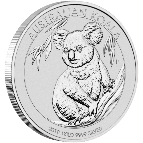 Pièce 1 kilo d'argent Koala australien 2019 | Monnaie de Perth