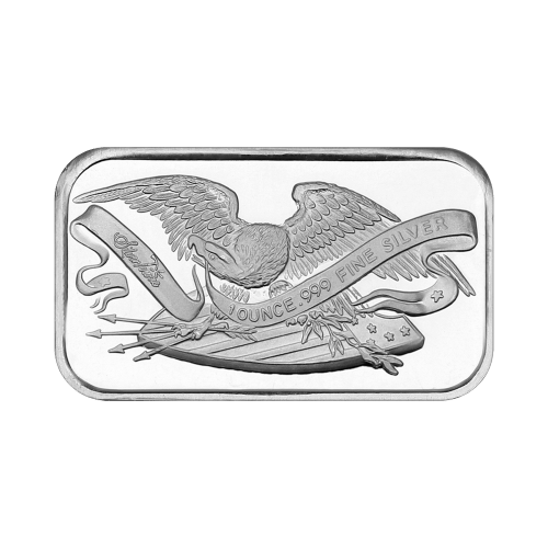 Lingot 1 once d'argent Retro Aigle | Monnaie de SilverTowne