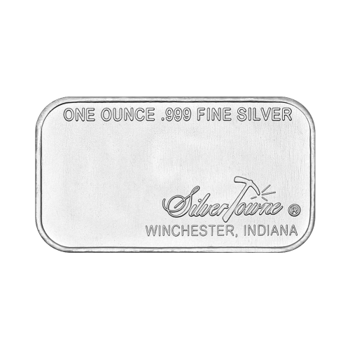 1 oz Retro Prospector Silver Bar | Silvertowne Mint
