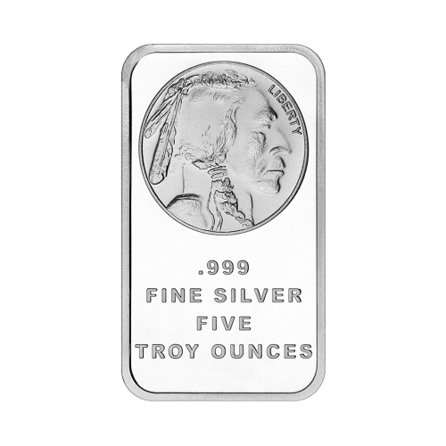 5 oz Buffalo Silver Bar | Silvertowne Mint
