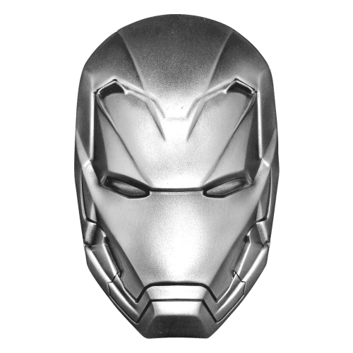 Pièce 2 onces d'argent Masque d'Iron Man 2019