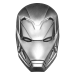Pièce 2 onces d'argent Masque d'Iron Man 2019