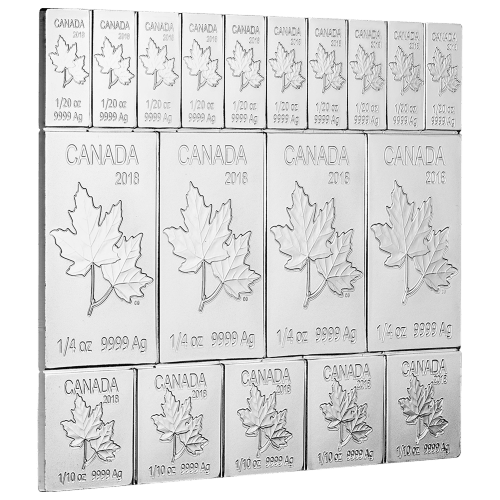 Pièce Multibar Flex 2 onces d'argent Feuille d'érable 2018 | Monnaie royale canadienne