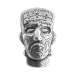 1,5 once Lingot d'argent Tête de monstre Frankenstein | Monarch Precious Metals