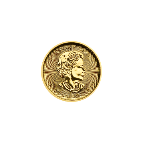 Pièce d'or Feuille d'érable canadienne 2019 de 1/20 once