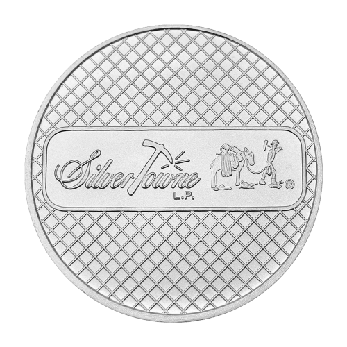 1 oz Prospector Poker Chip Silver Round | Silvertowne Mint