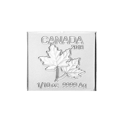 1/10 oz 2018 Maple Leaf Flex Multibar Silver Coin Piece | Royal Canadian Mint