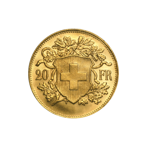 Random Year Helvetia 20 Franc Swiss Gold Coin