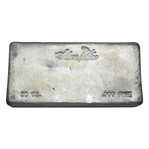 50 oz Silver Bar | Silvertowne Mint
