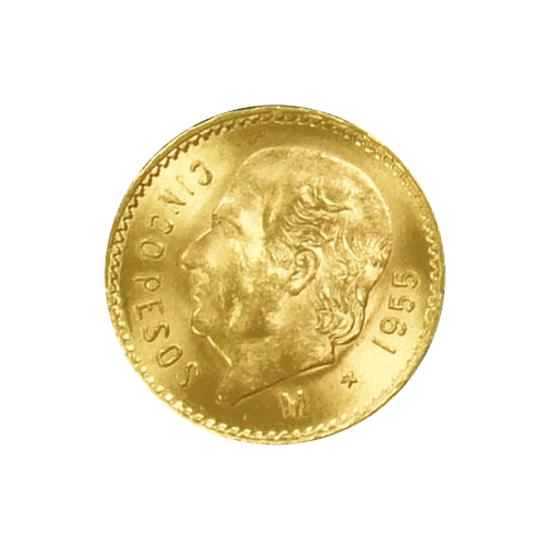 3.75 gram Random Year Mexican 5 Peso Gold Coin | Mexican Mint
