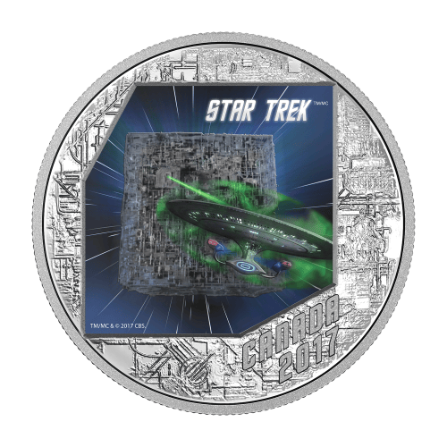 Pièce 1 once d'argent Épreuve numismatique Les Borgs | Star Trek™ MRC 2017