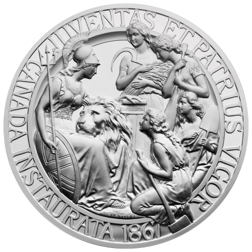 10 oz 1867 Confederation Medal Restrike Silver Round