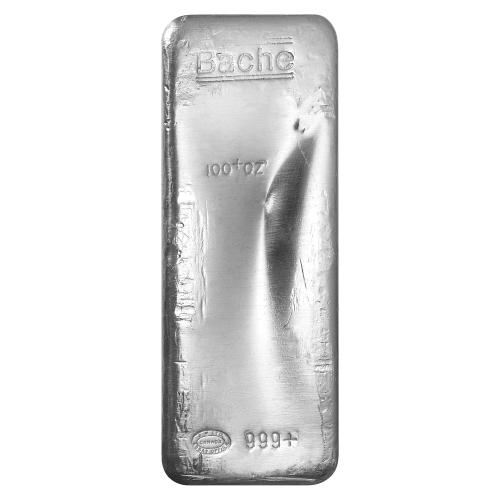100 oz Bache Vintage Silver Bar | Johnson Matthey