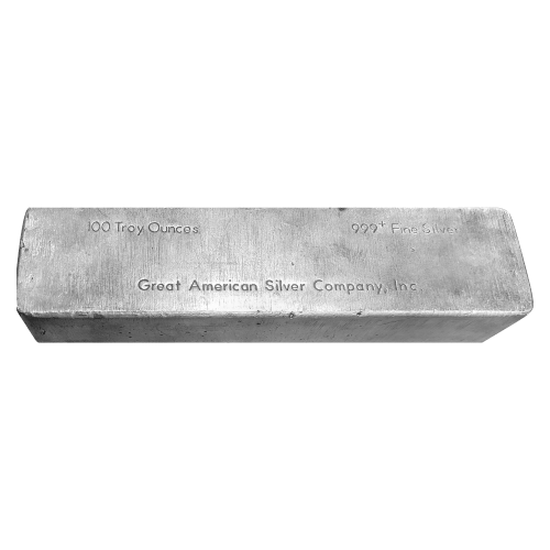 100 oz Great American Silver Company Silver Bar
