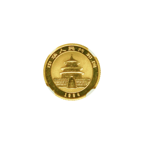 Pièce d'or Panda Chine 1994 1/20 once
