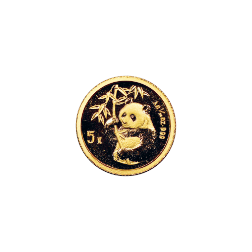 Pièce d'or Panda Chine 1995 1/20 once