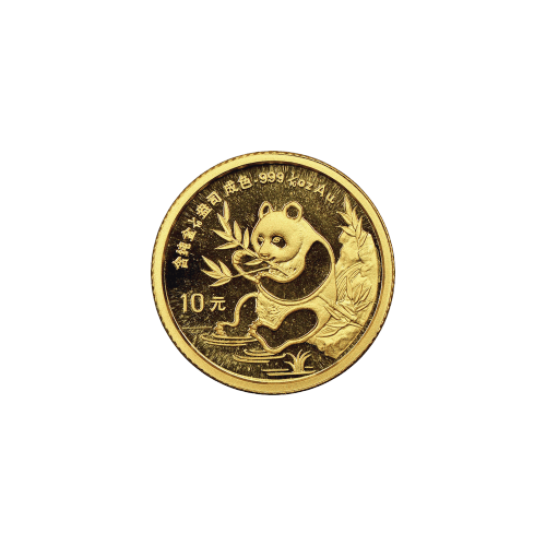 Pièce d'or Panda Chine 1991 1/10 once