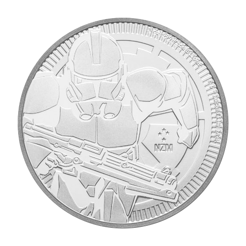 Pièce 1 once d'argent Star Wars : Soldats clones 2019 | Monnaie de Nouvelle-Zélande