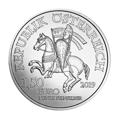 Pièce 1 once d'argent 825ème anniversaire de la Monnaie autrichienne : Leopold V 2019 | Monnaie autrichienne