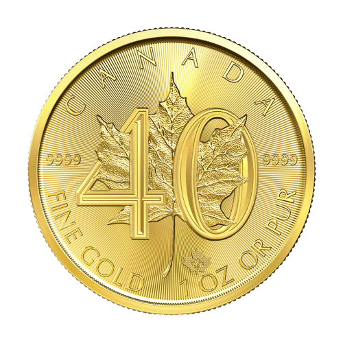 Pièce 1 once d'argent 40e anniversaire de la Feuille d'érable canadienne 2019 | Monnaie royale canadienne