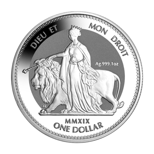 1 oz 2019 British Virgin Islands Una and the Lion Silver Coin | Pobjoy Mint