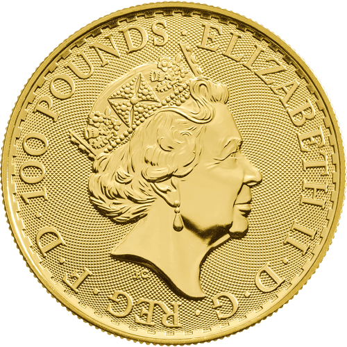 Pièce 1 once d'or Britannia Frontières orientales 2019