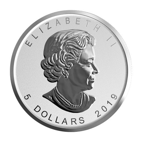 1 oz 2019 Canadian Maple Leaf Phonograph Privy Reverse Proof