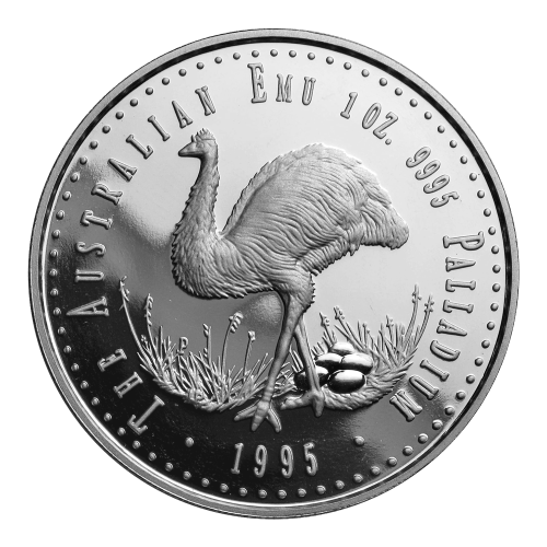 Pièce 1 once de palladium Première émission épreuve numismatique Émeu australien 1995 | Monnaie de Perth