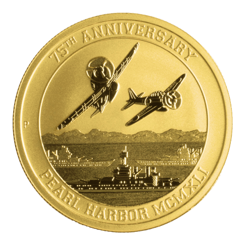 アメリカ海軍記念メダル 1 oz 2016 Pearl Harbor 75th Anniversary Gold Coin | Perth Mint