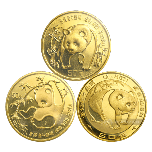 1/2 oz Random Year Chinese Panda Gold Coin | Chinese Mint