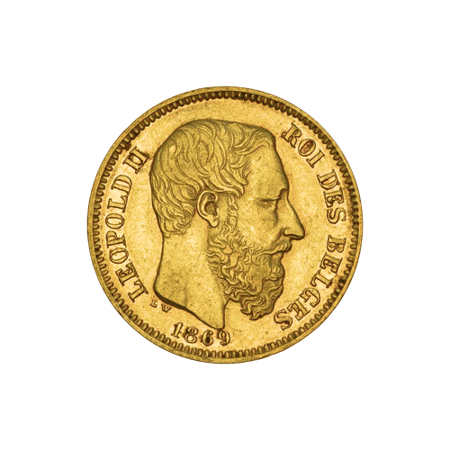Random Year Belgian 20 Franc Gold Coin